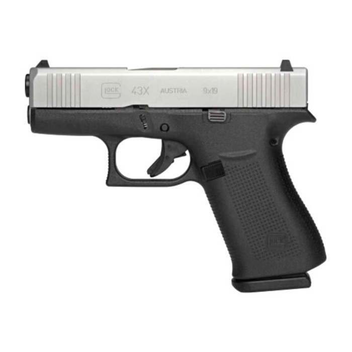 Pistola Glock 43x Silver Calibre .9mm