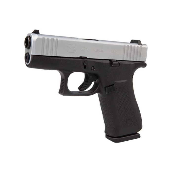Pistola Glock 43x Silver Calibre .9mm - Imagen 2